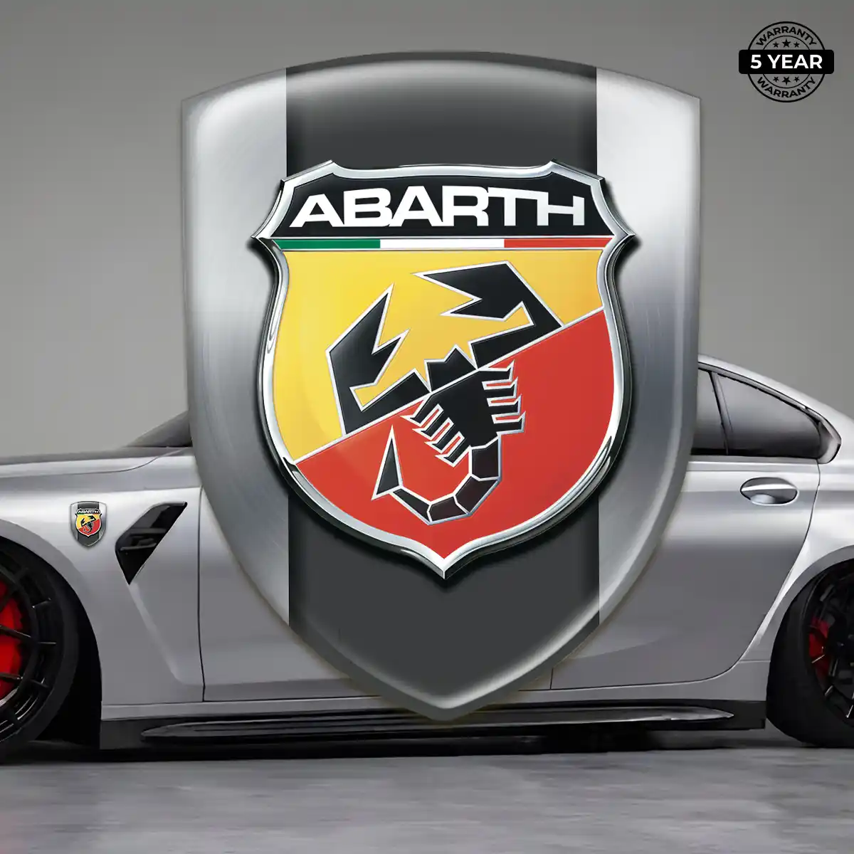 Abarth 3D Gel Sticker Prime Quality