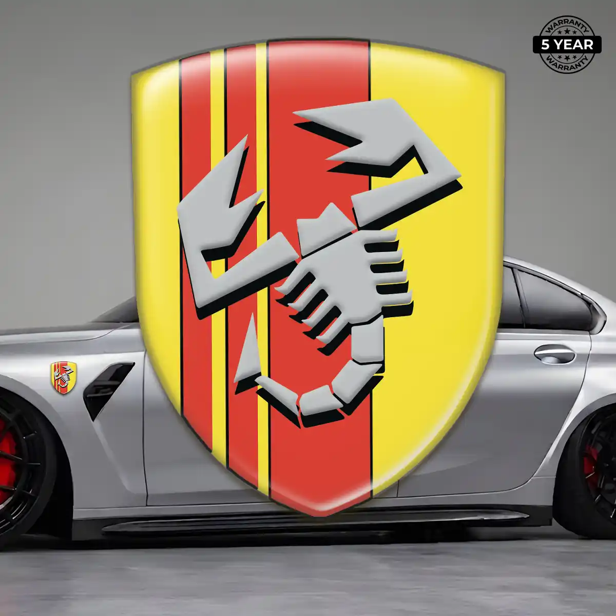 Abarth 3D Gel Sticker Resin Elite