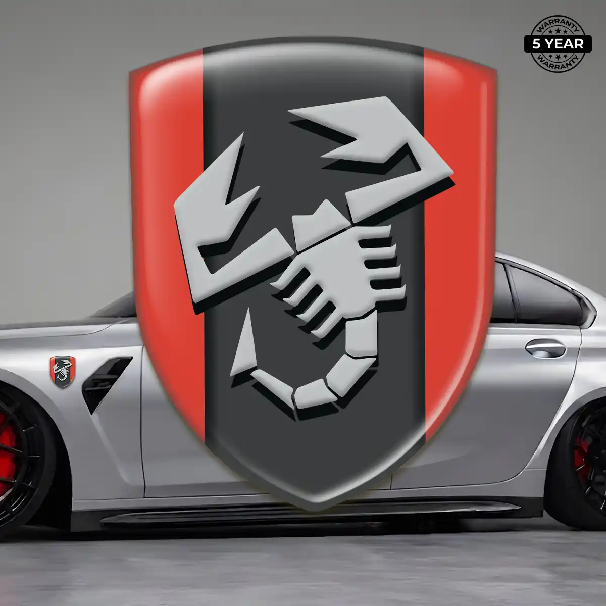 Abarth 3D Gel Sticker Resin Luxe