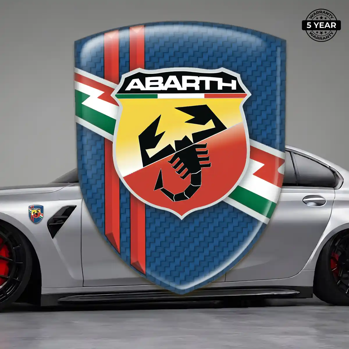 Abarth 3D Gel Sticker Signature Grade