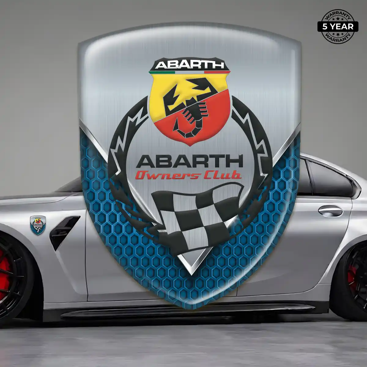 Abarth 3D Gel Sticker Sport Tuning