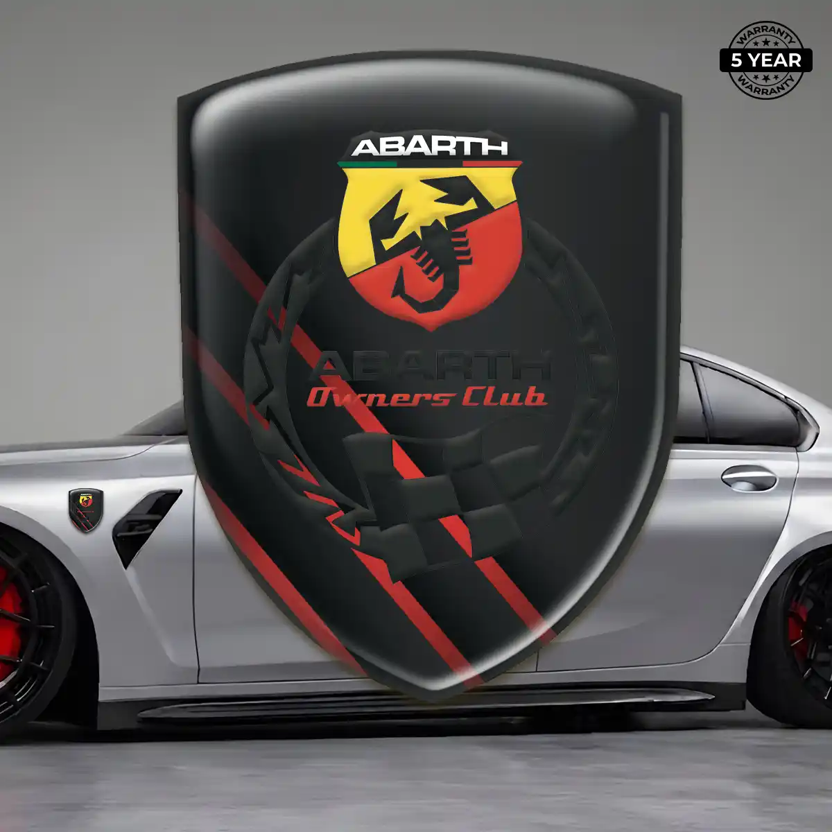 Abarth 3D Logo Sticker Exclusive Series