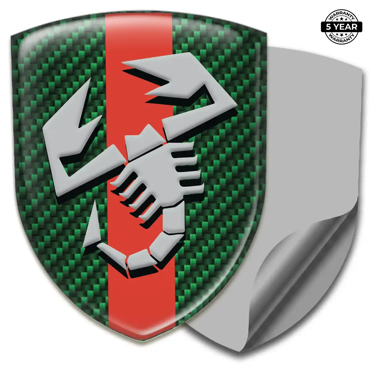 Abarth 3D Logo Sticker Interior Luxe