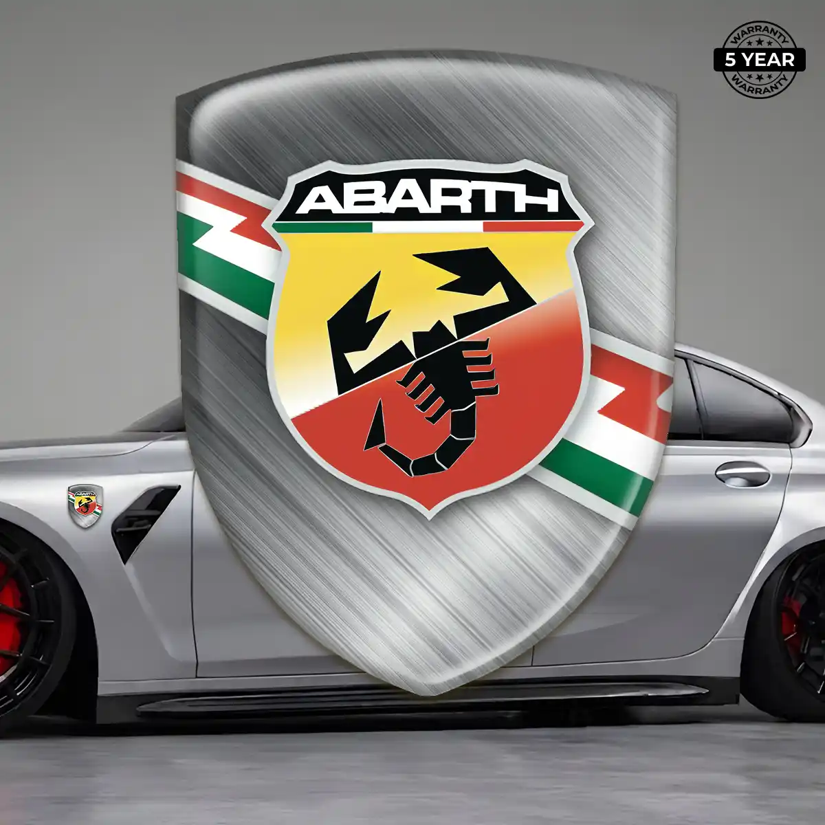 Abarth 3D Logo Sticker Opulent Line