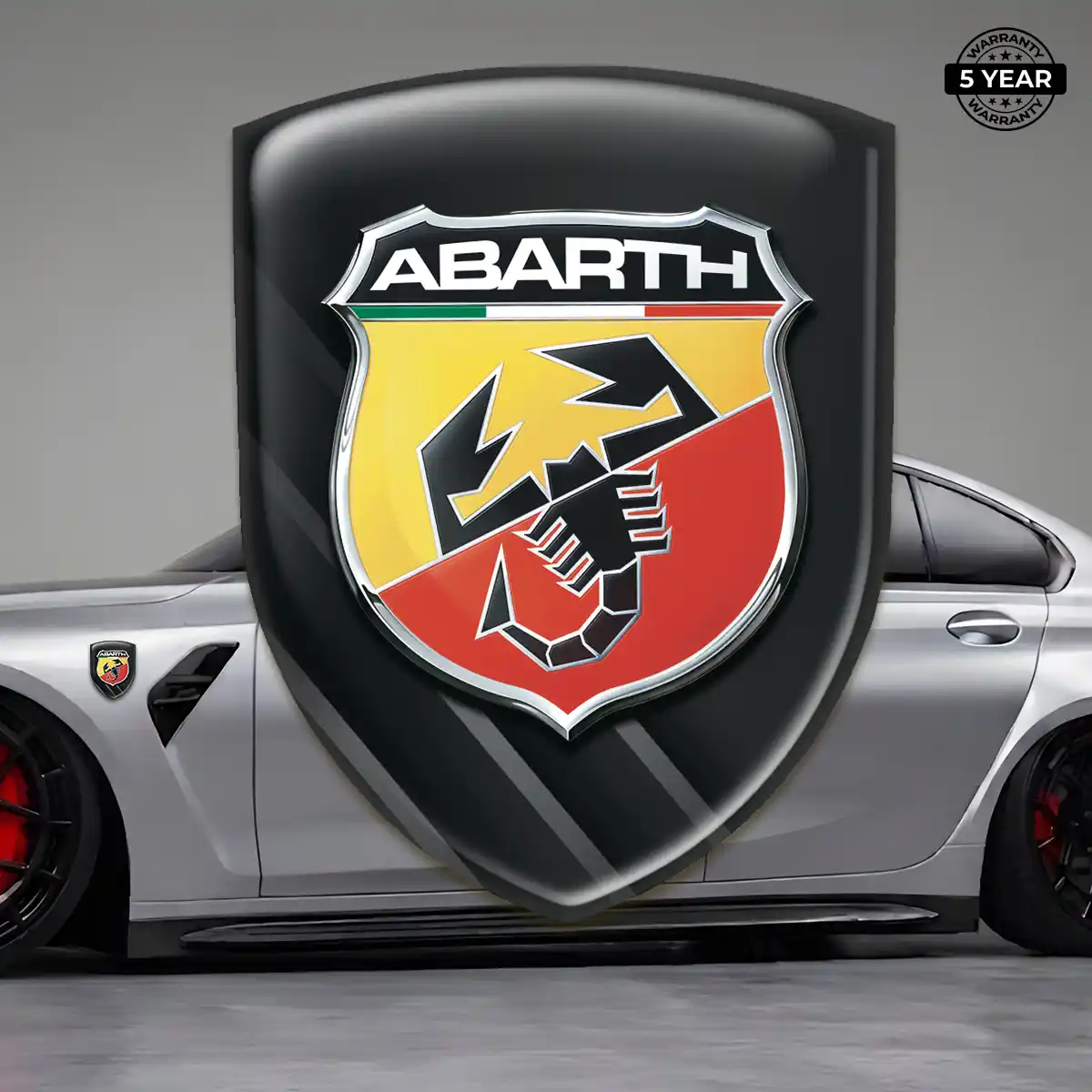 Abarth 3D Logo Sticker Performance Style