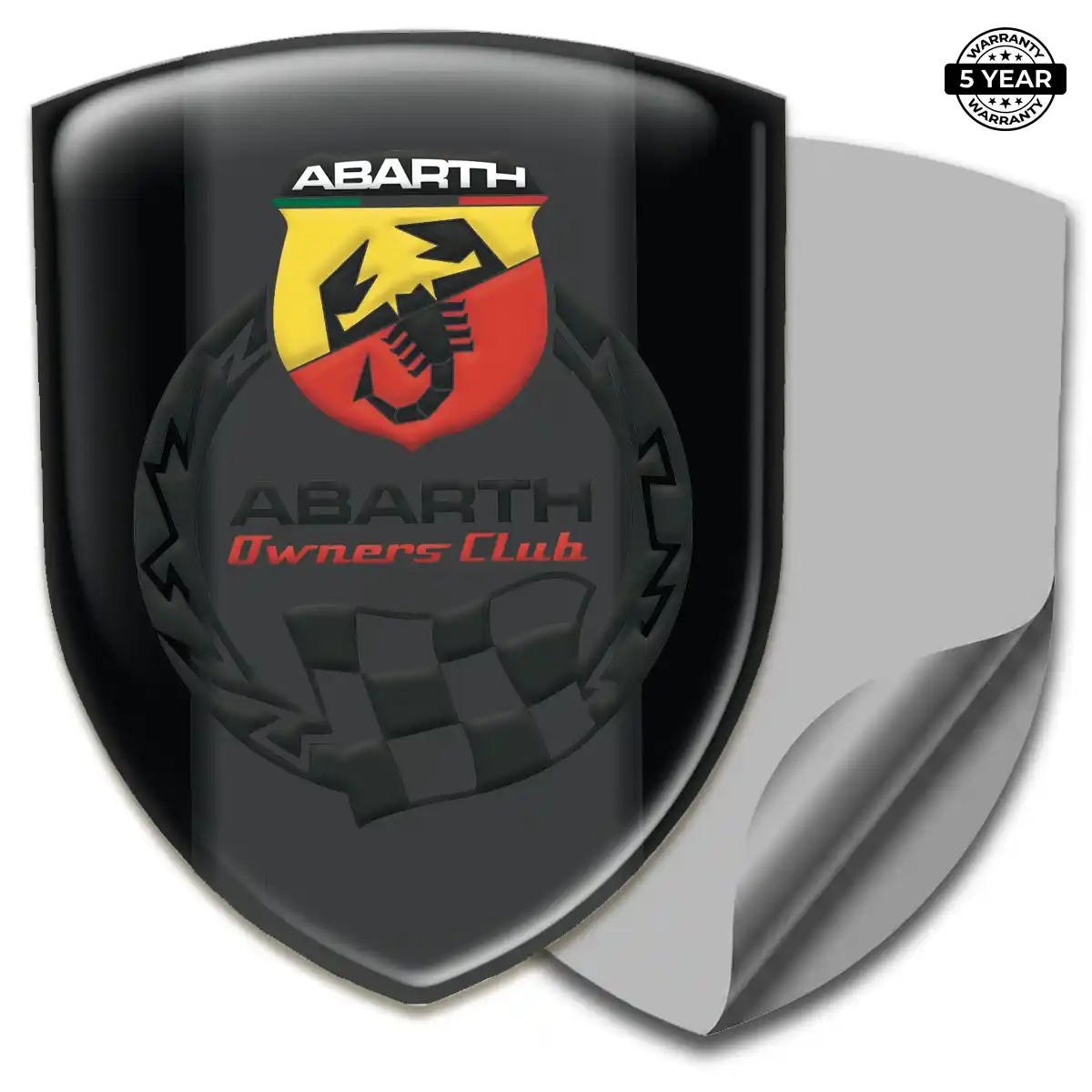 Abarth 3D Logo Sticker Prestige Line