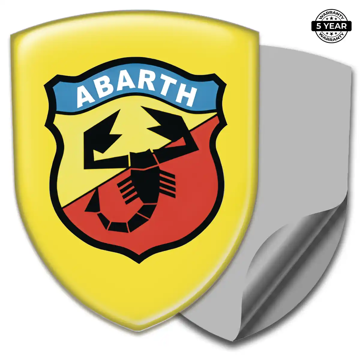 Abarth 3D Logo Sticker Prime Quality