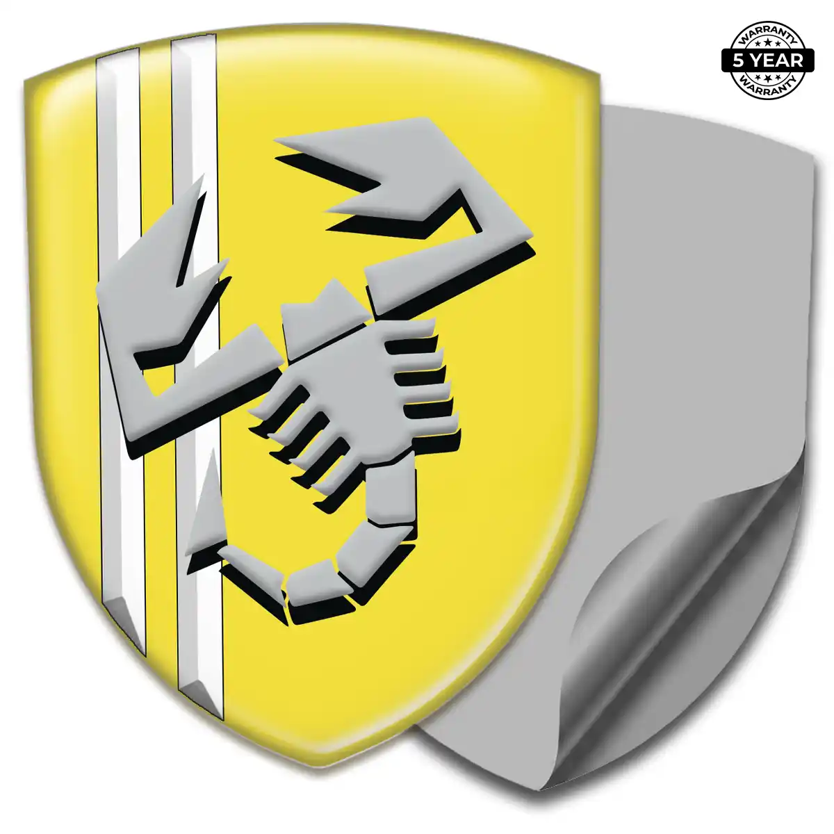 Abarth 3D Logo Sticker Refined Design