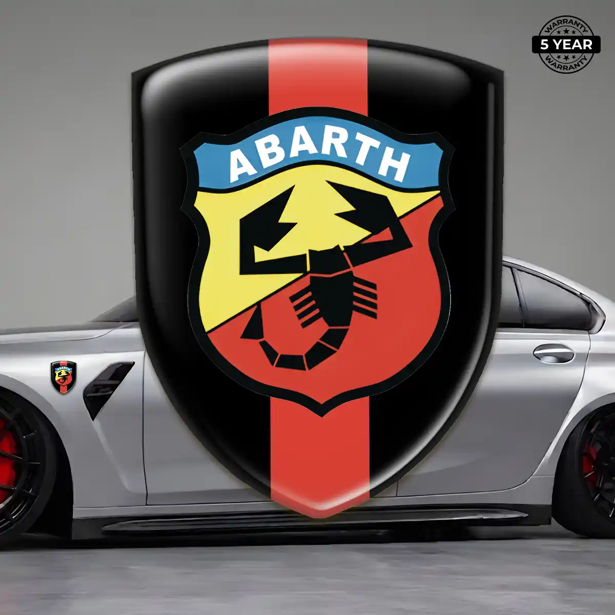 Abarth 3D Logo Sticker Signature Grade