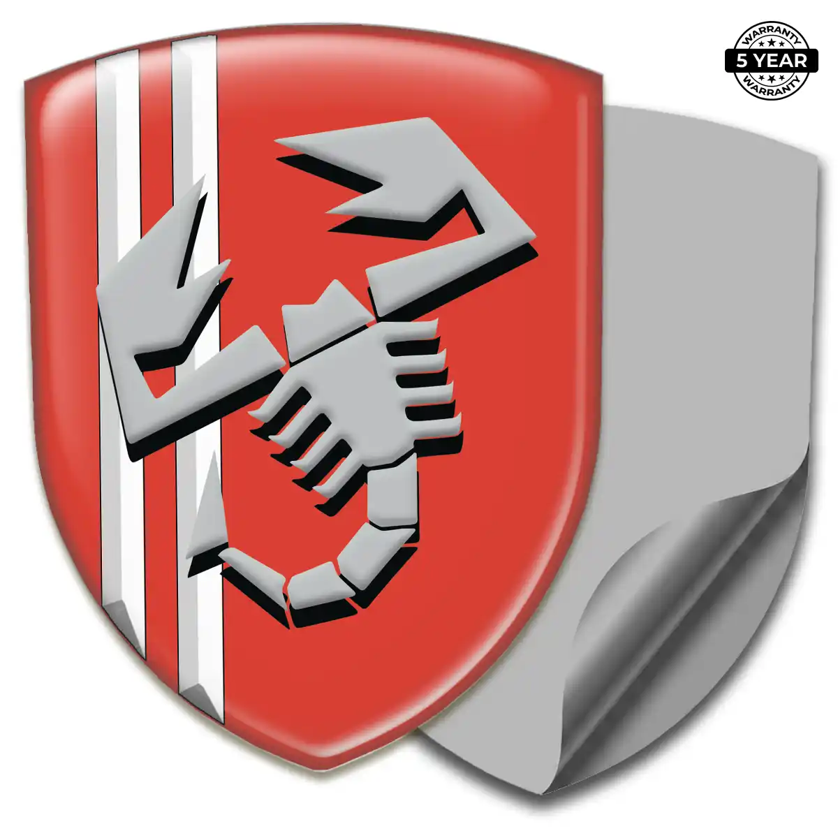 Abarth 3D Logo Sticker Sleek Style