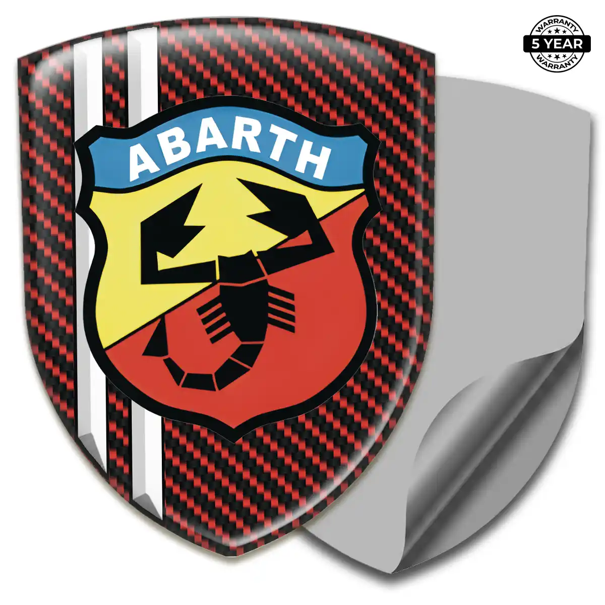 Abarth 3D Logo Sticker Sport Tuning