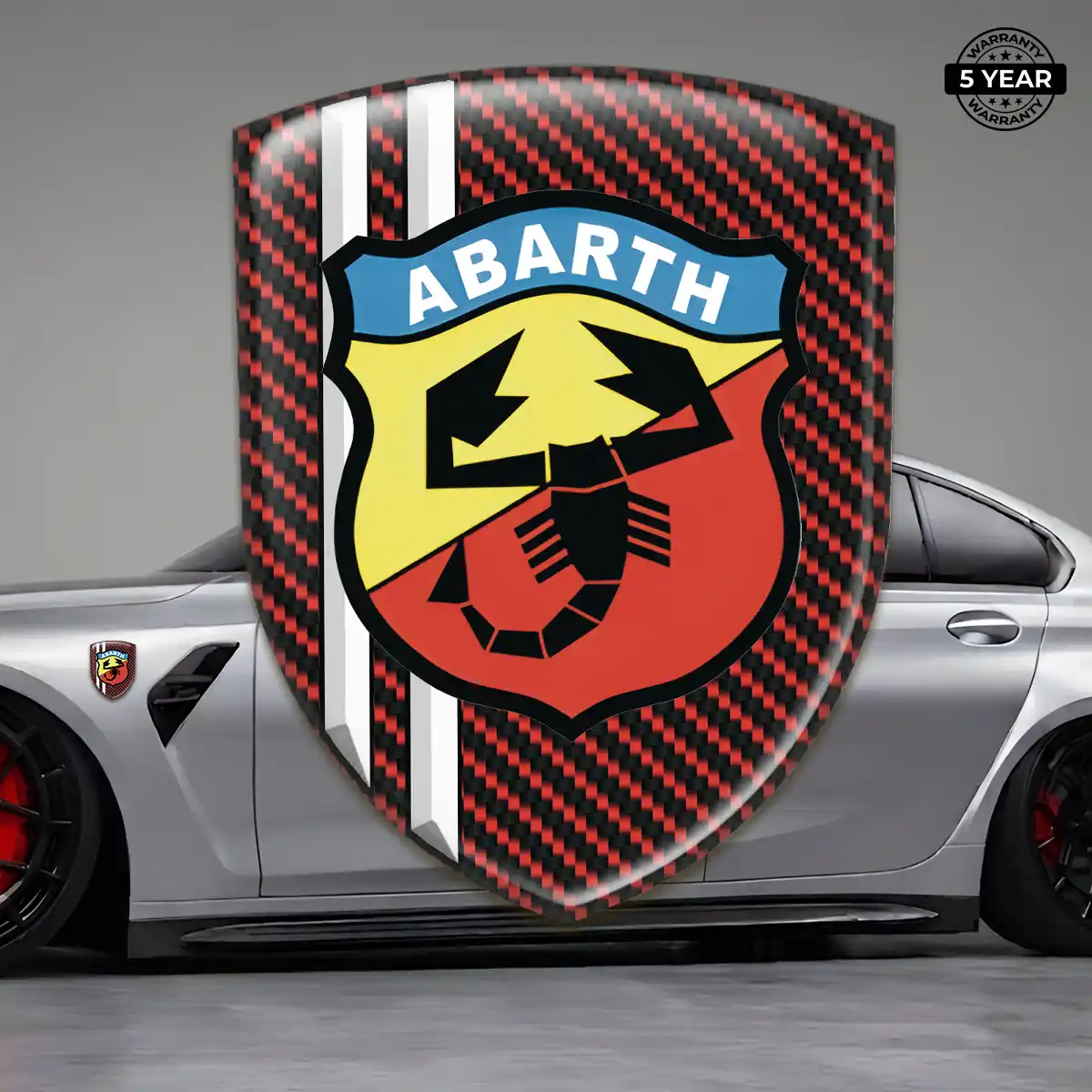 Abarth 3D Logo Sticker Sport Tuning