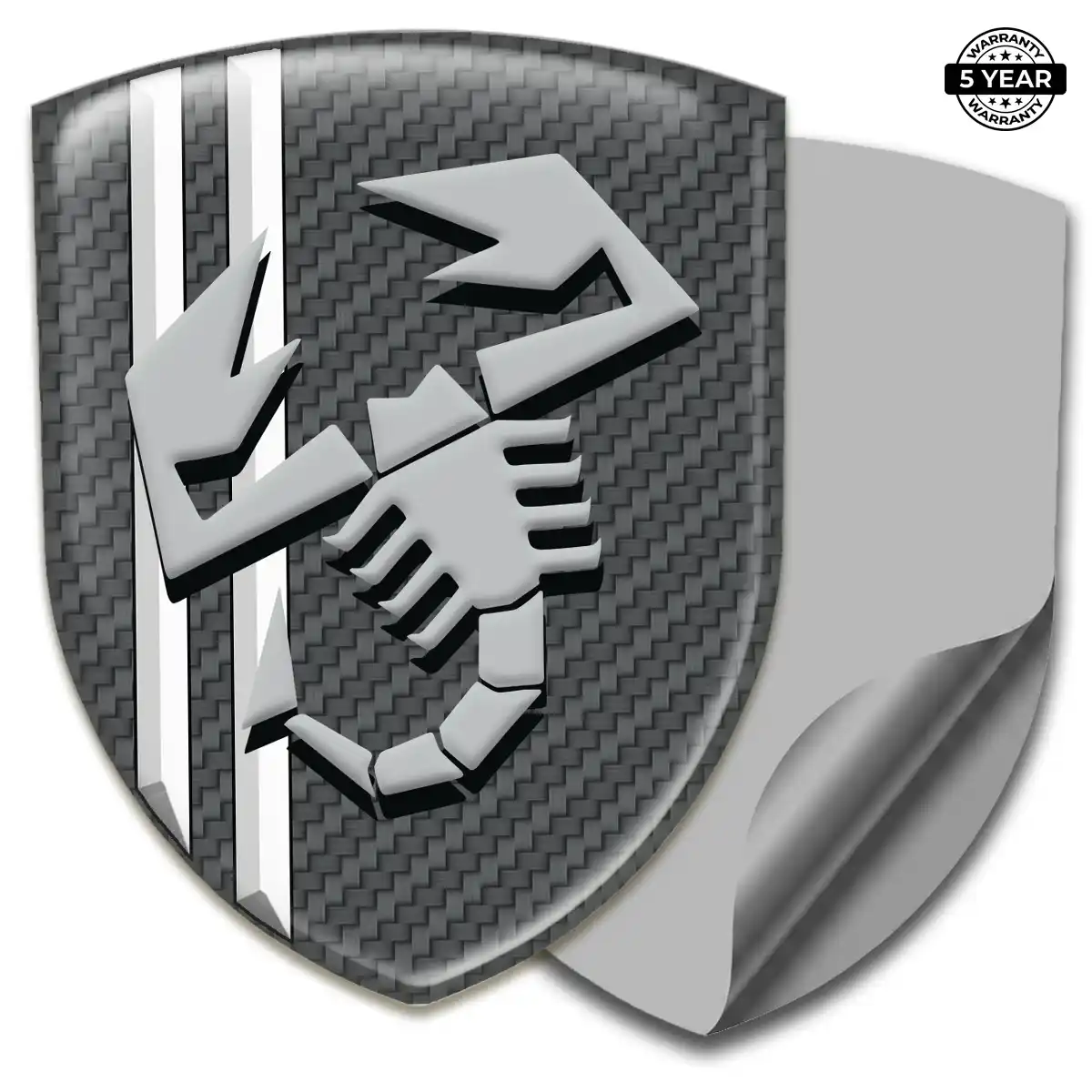 Abarth 3D Logo Sticker Street Tuning