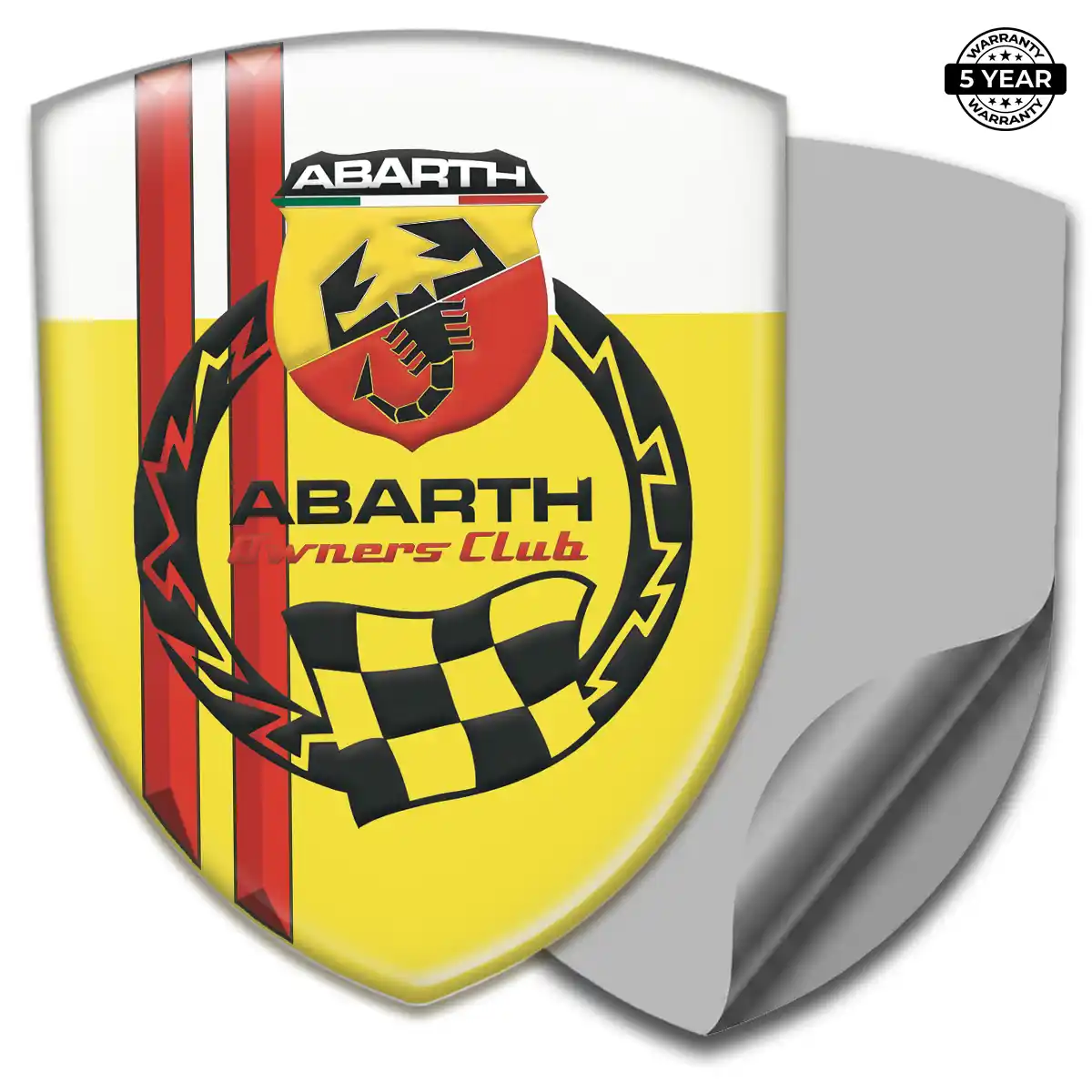 Abarth 3D Logo Sticker Superior Craft