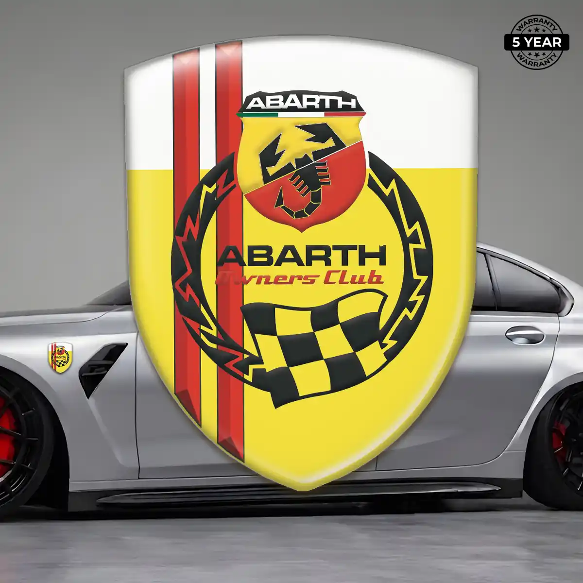 Abarth 3D Logo Sticker Superior Craft