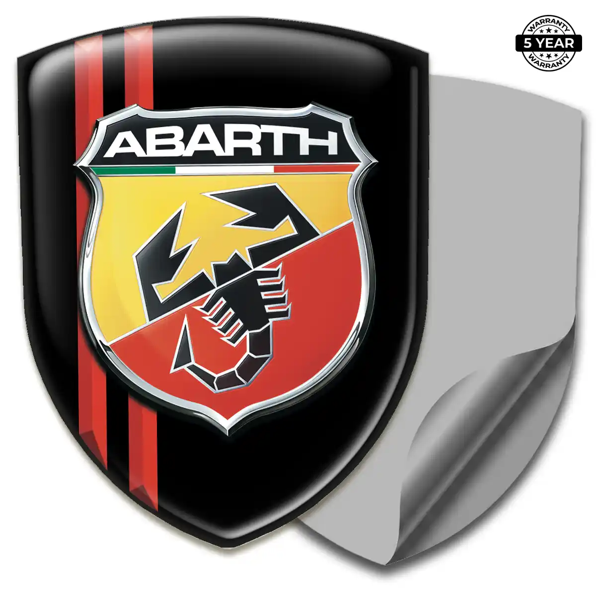 Abarth 3D Resin Sticker Auto Tuning