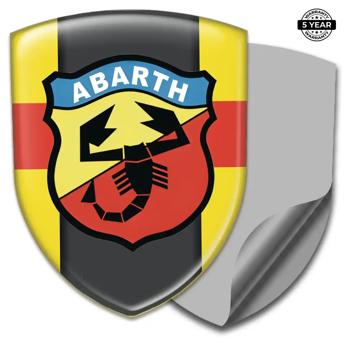 Abarth 3D Resin Sticker Cabin Style