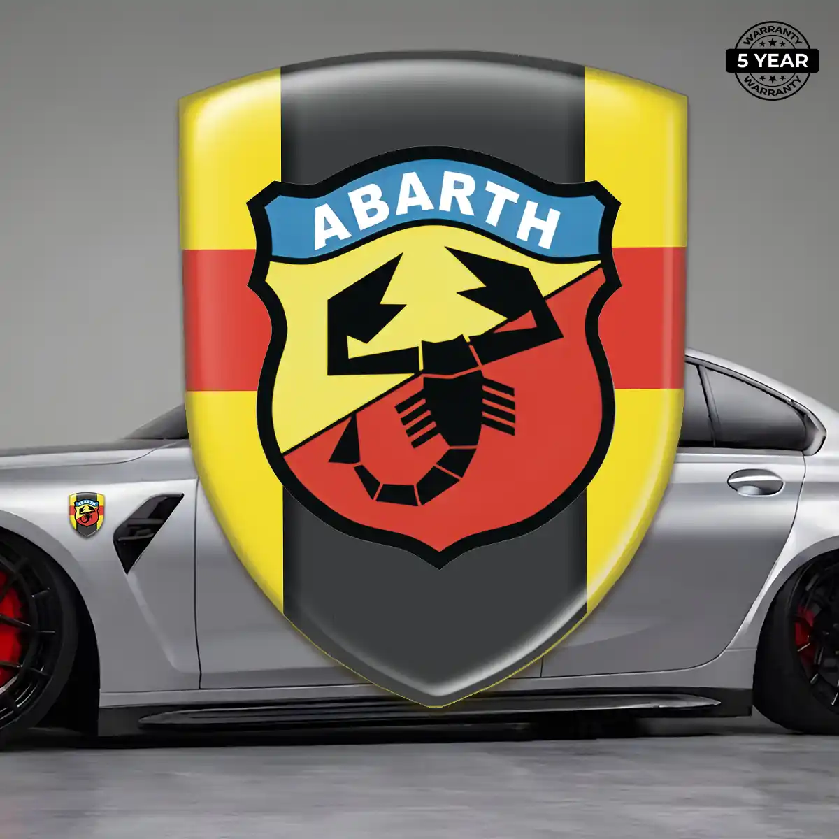 Abarth 3D Resin Sticker Cabin Style