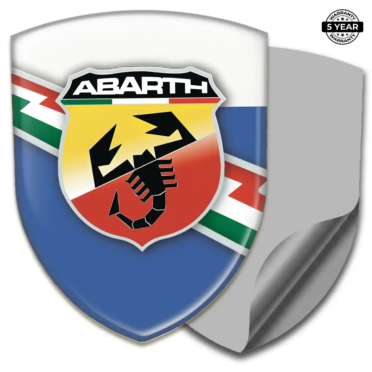 Abarth 3D Resin Sticker Elite Finish