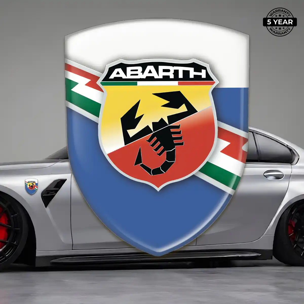 Abarth 3D Resin Sticker Elite Finish