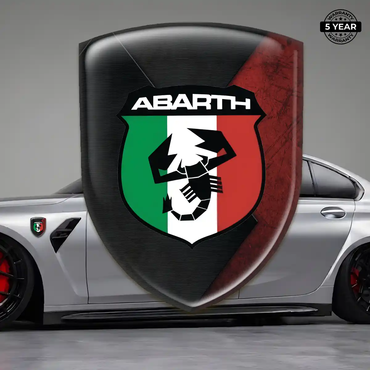 Abarth 3D Resin Sticker Exterior Luxe