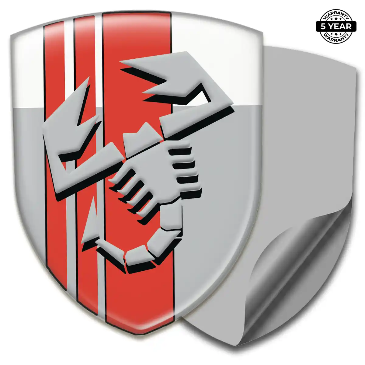 Abarth 3D Resin Sticker Interior Elegance