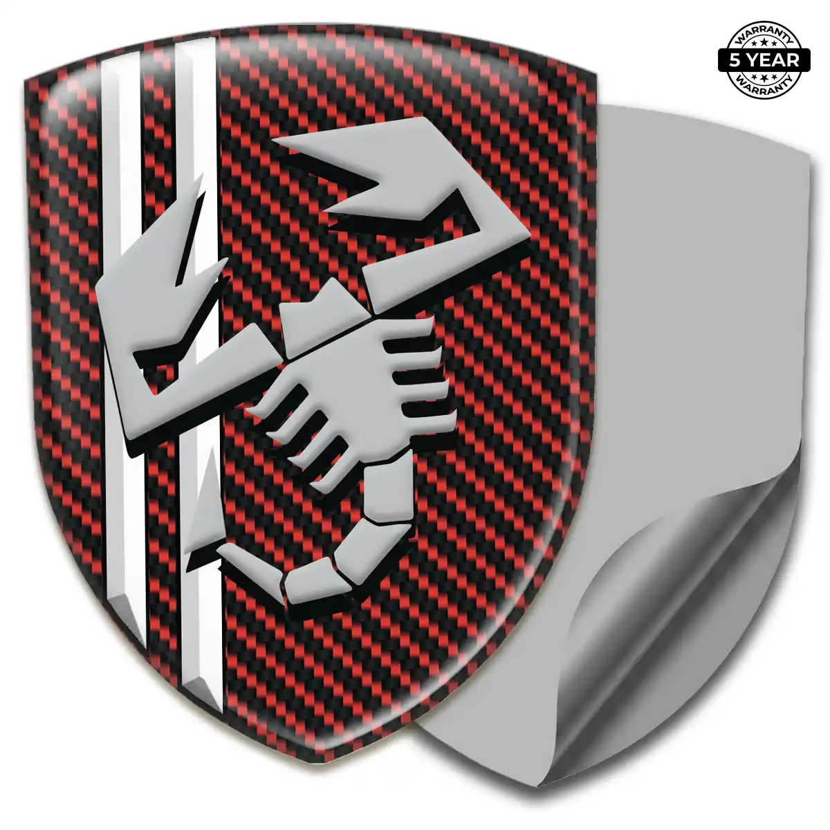 Abarth 3D Resin Sticker Outer Style