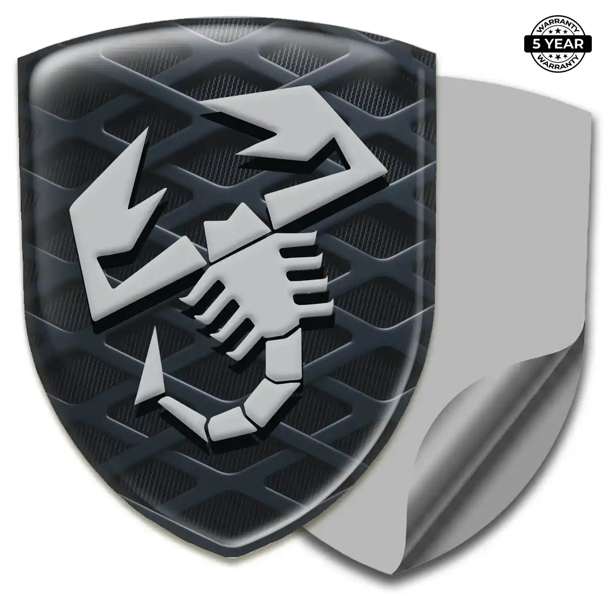 Abarth 3D Resin Sticker Prime Quality