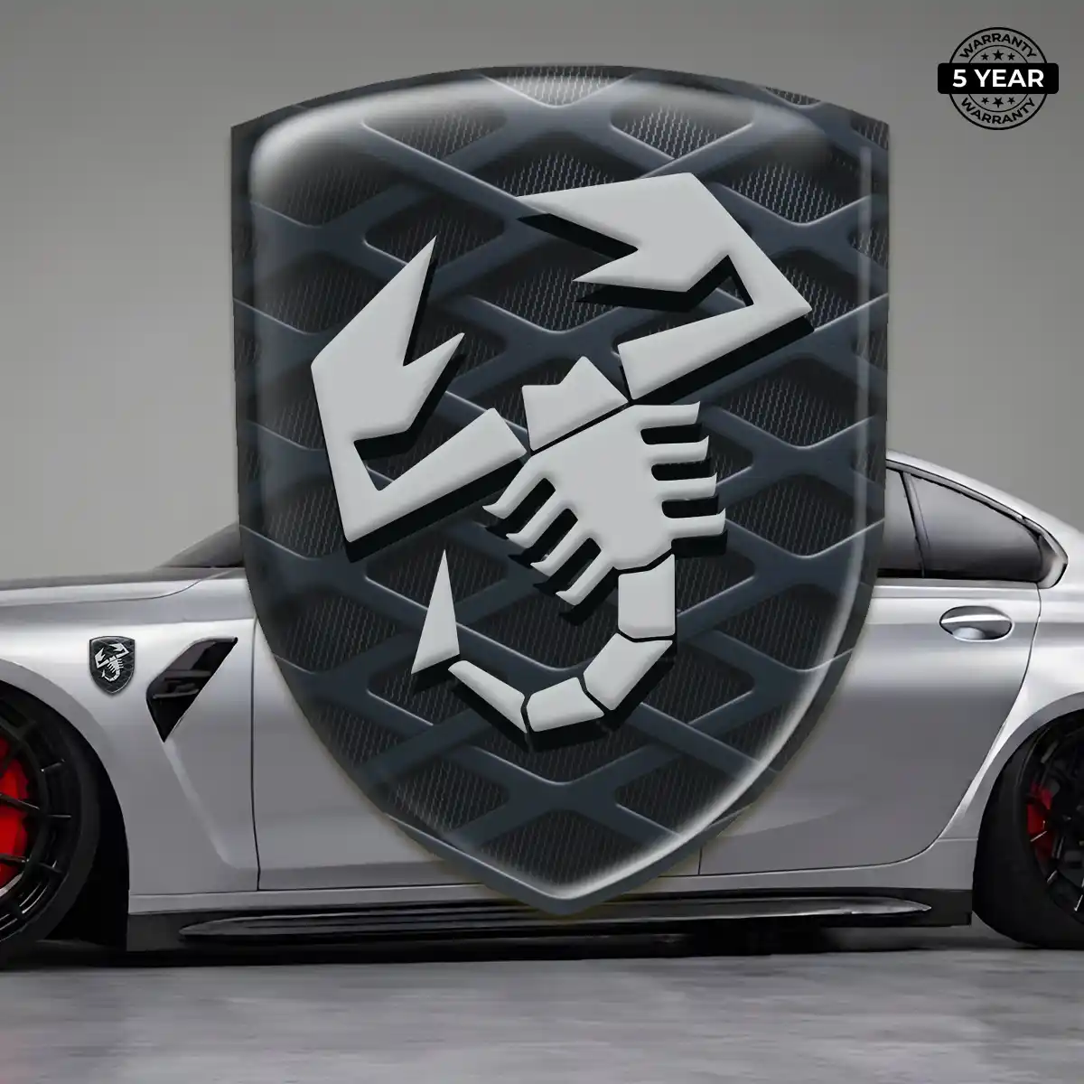 Abarth 3D Resin Sticker Prime Quality