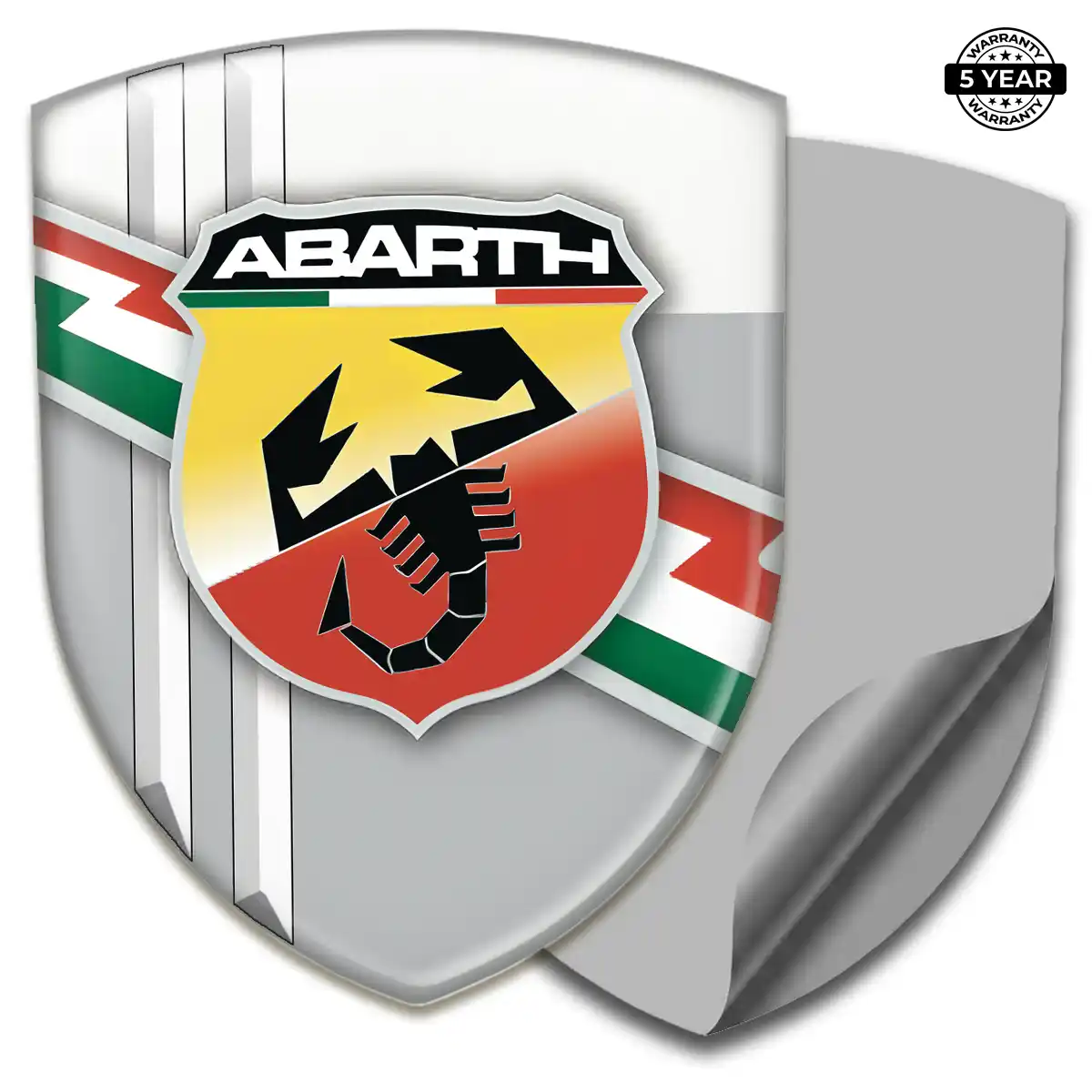 Abarth 3D Resin Sticker Refined Design