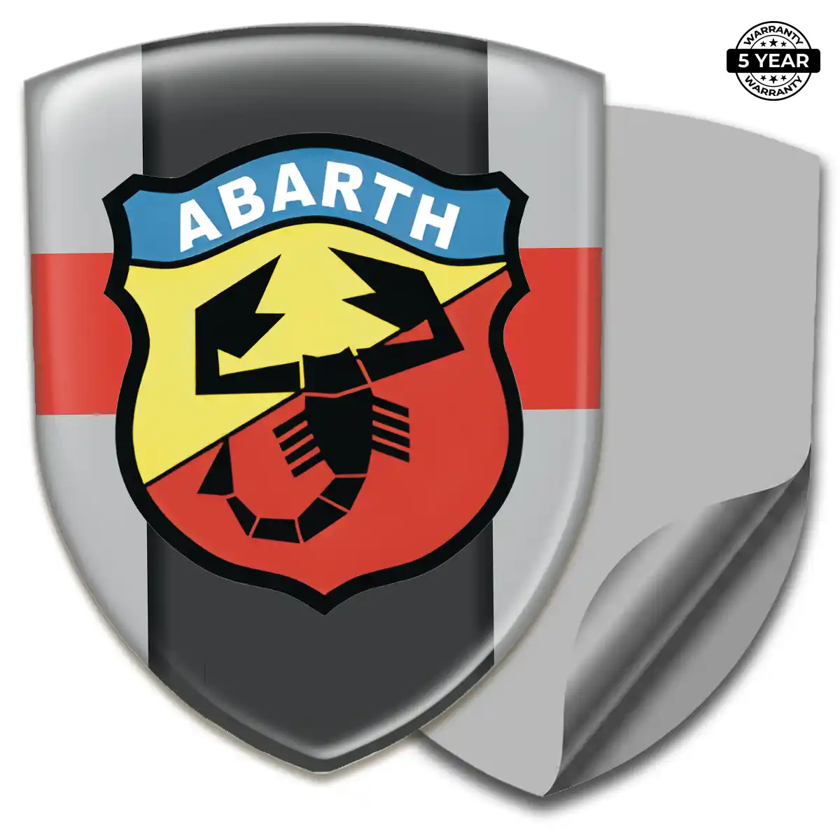 Abarth 3D Resin Sticker Resin Elite