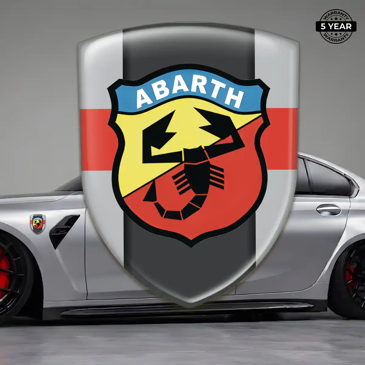 Abarth 3D Resin Sticker Resin Elite