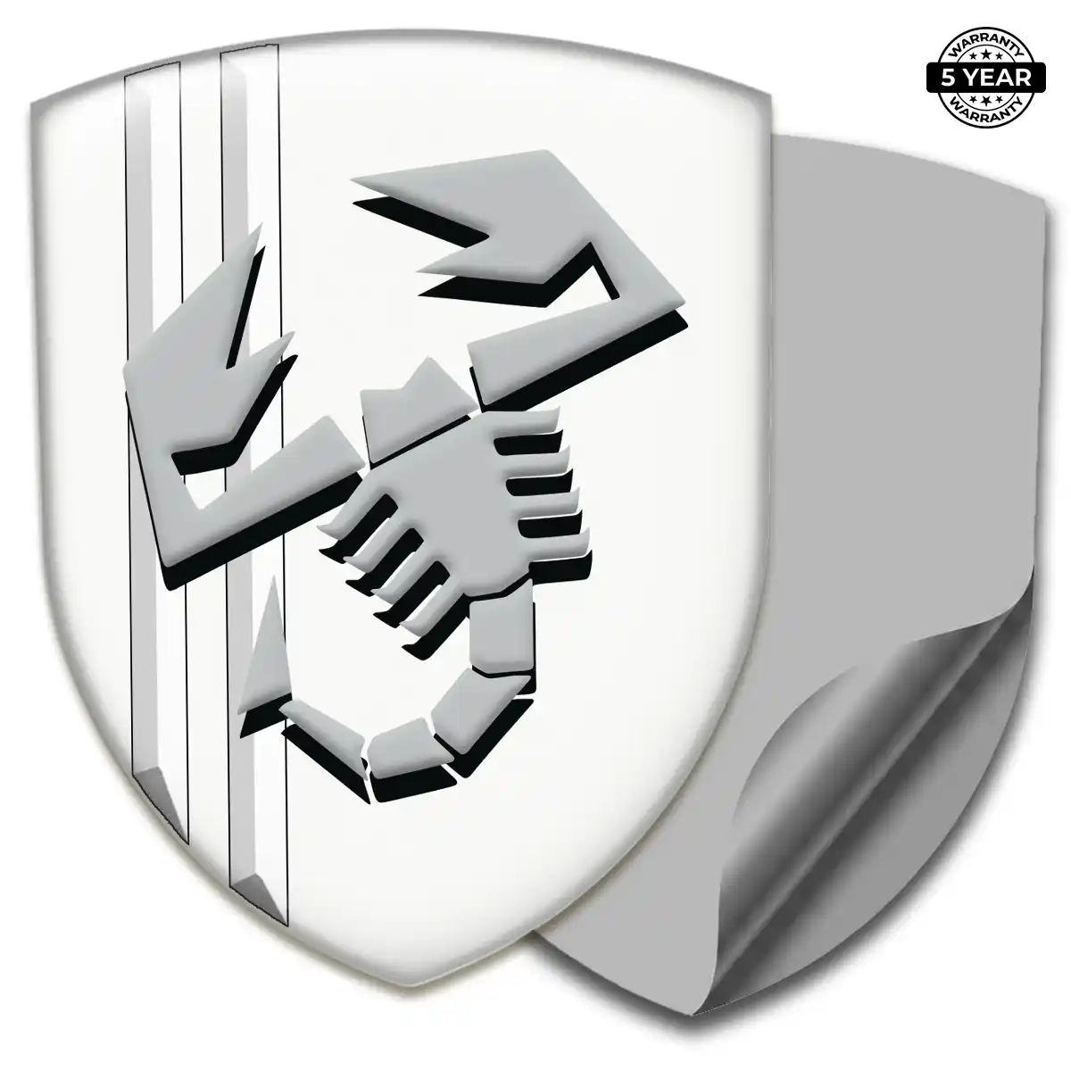 Abarth 3D Resin Sticker Resin Luxe