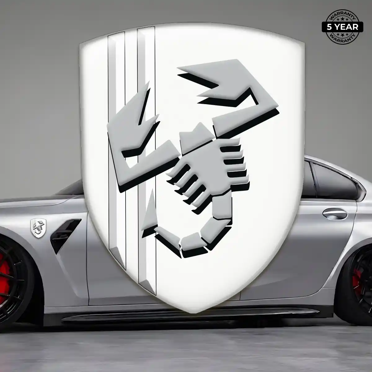 Abarth 3D Resin Sticker Resin Luxe