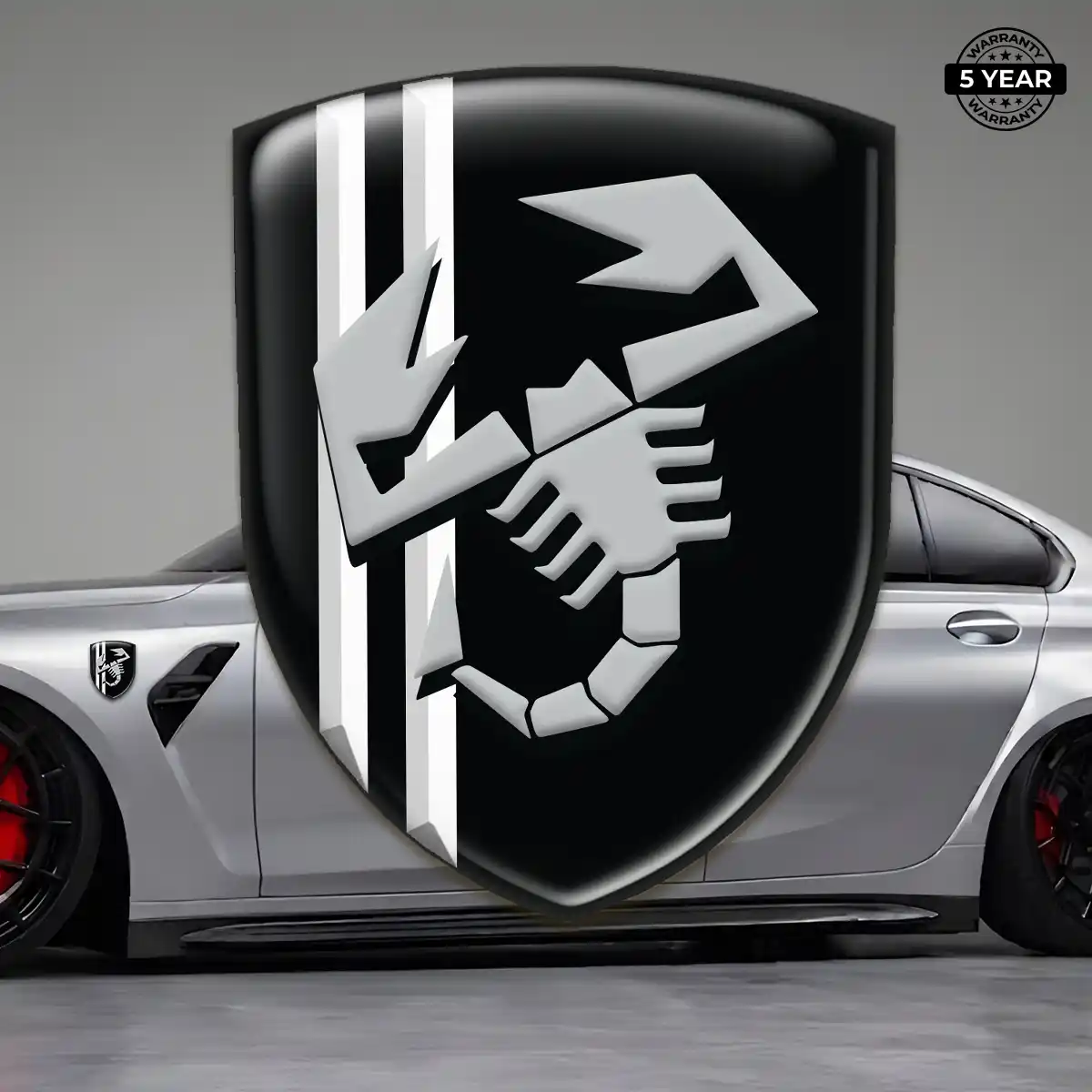 Abarth 3D Resin Sticker Signature Grade