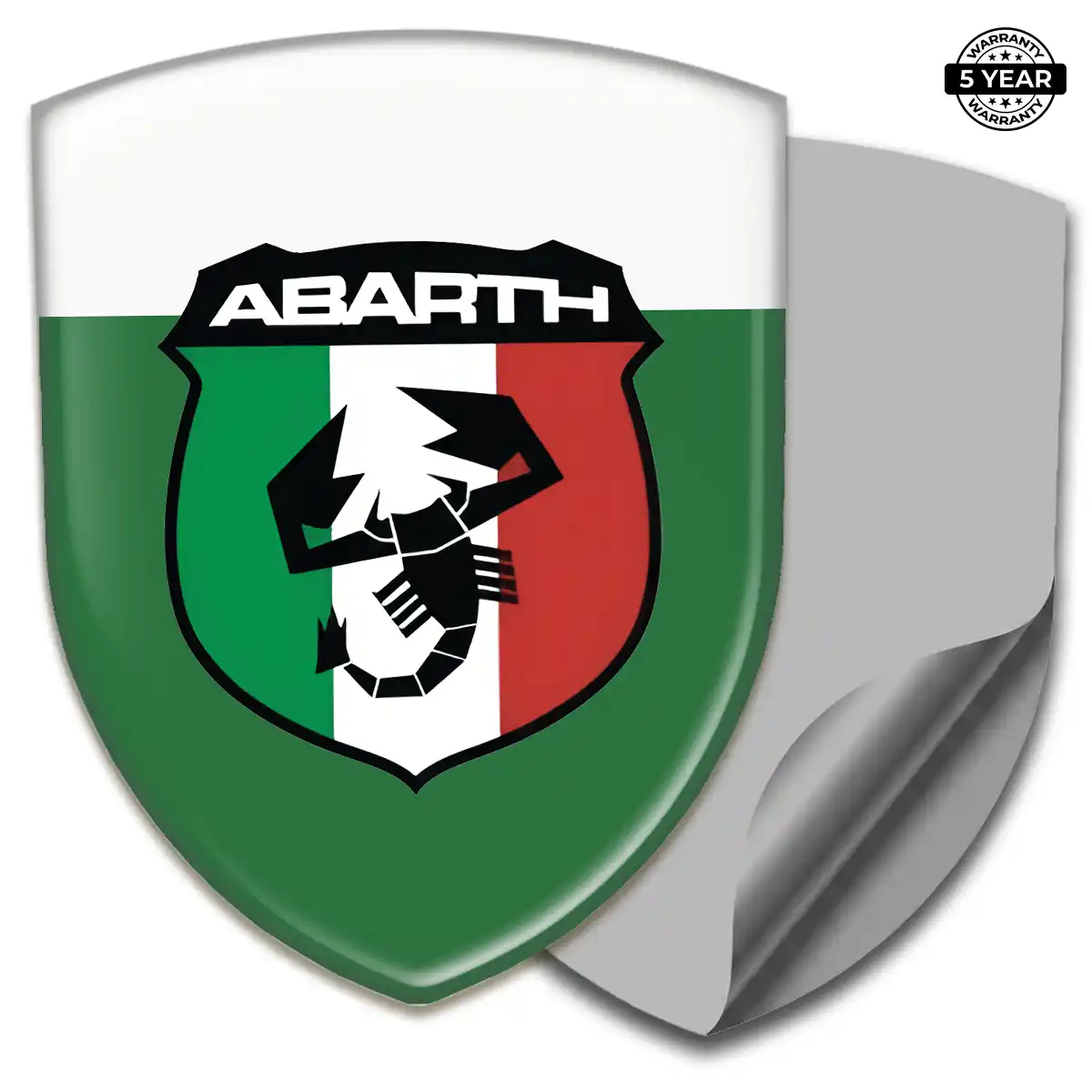 Abarth 3D Resin Sticker Sport Tuning