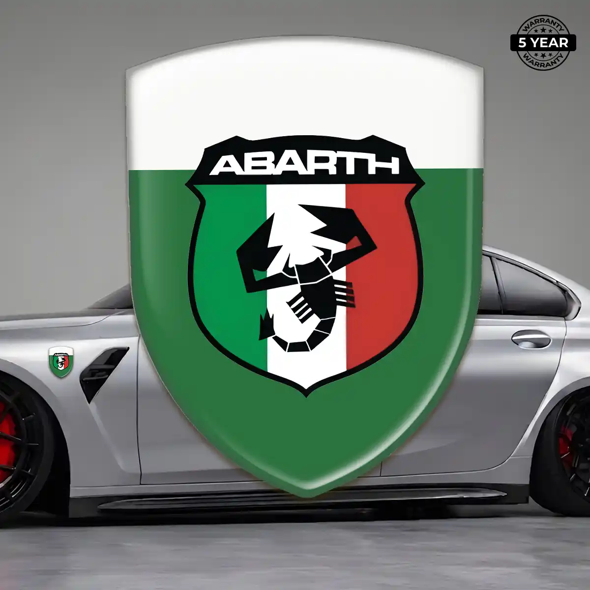 Abarth 3D Resin Sticker Sport Tuning