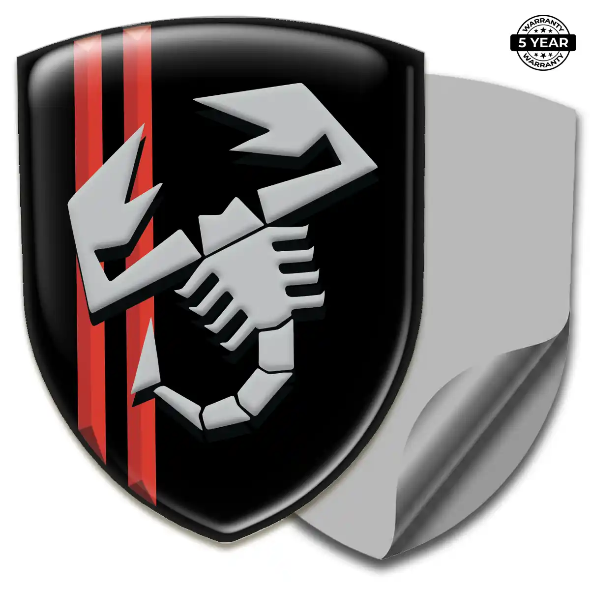 Abarth 3D Resin Sticker Street Tuning