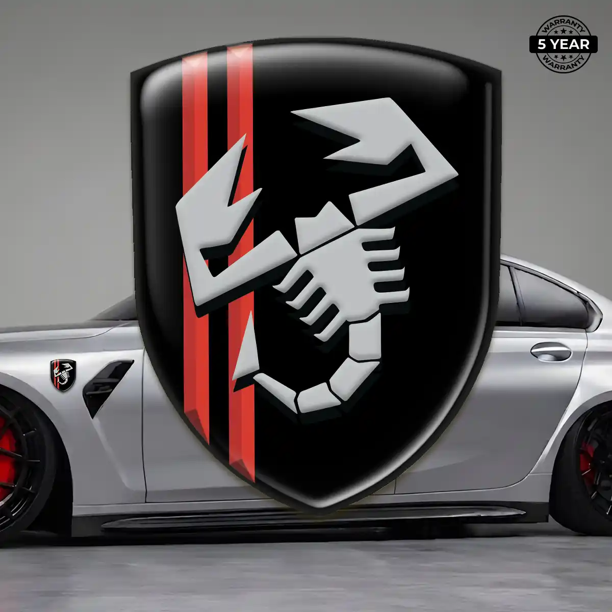 Abarth 3D Resin Sticker Street Tuning