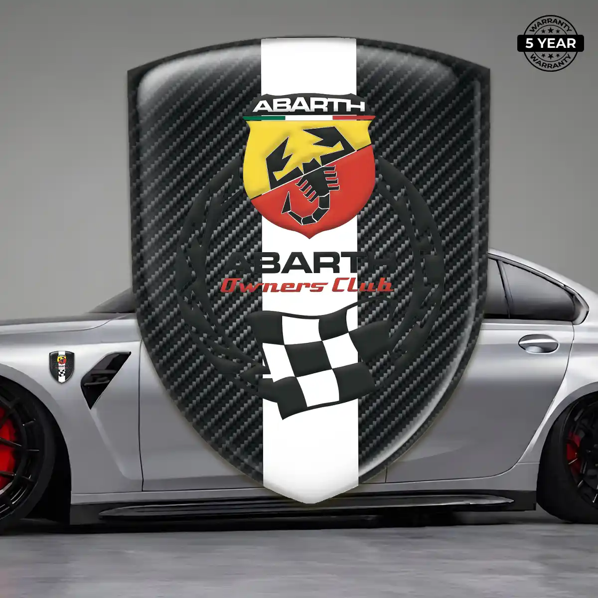 Abarth Automotive Emblem Sticker Auto Tuning