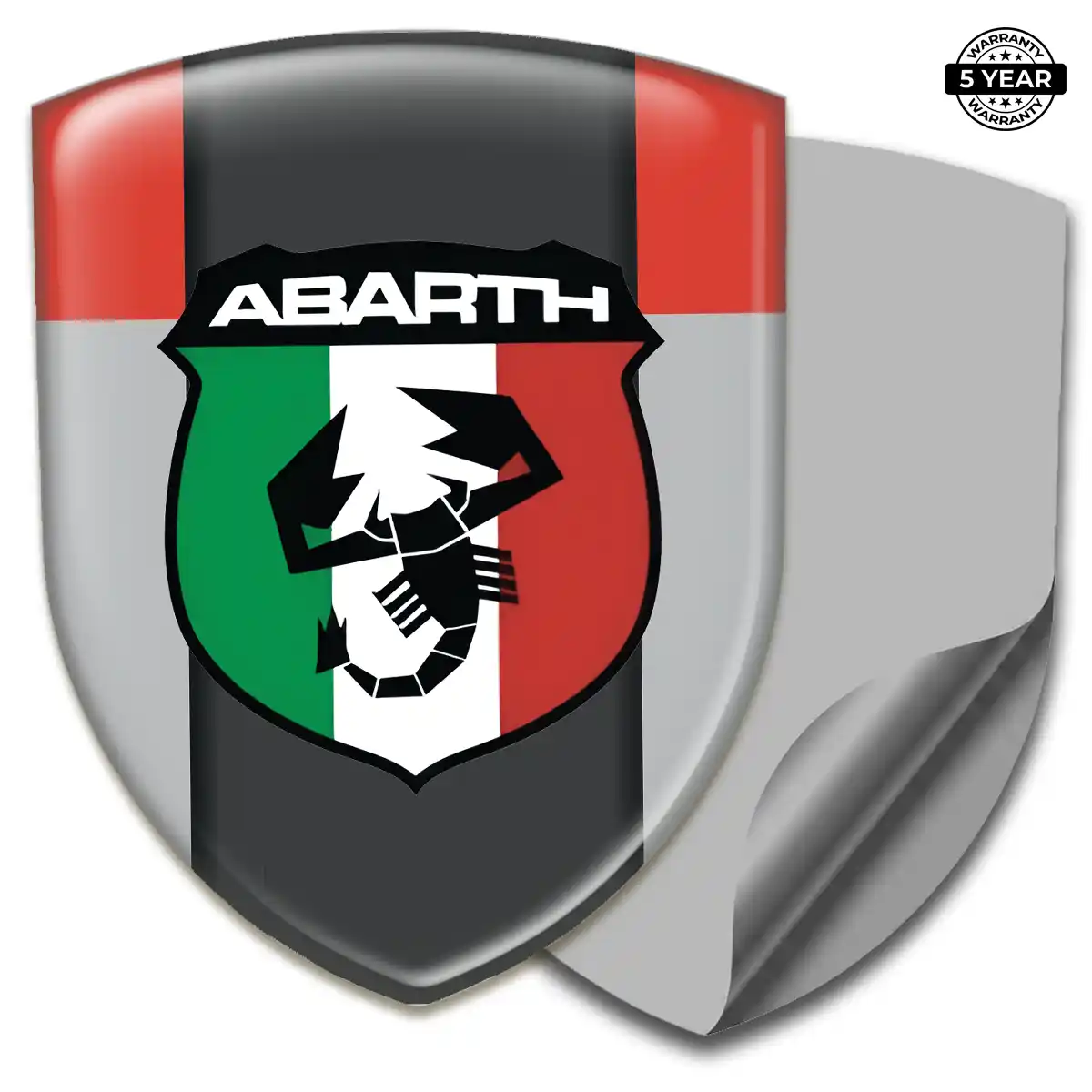 Abarth Automotive Emblem Sticker Cabin Style