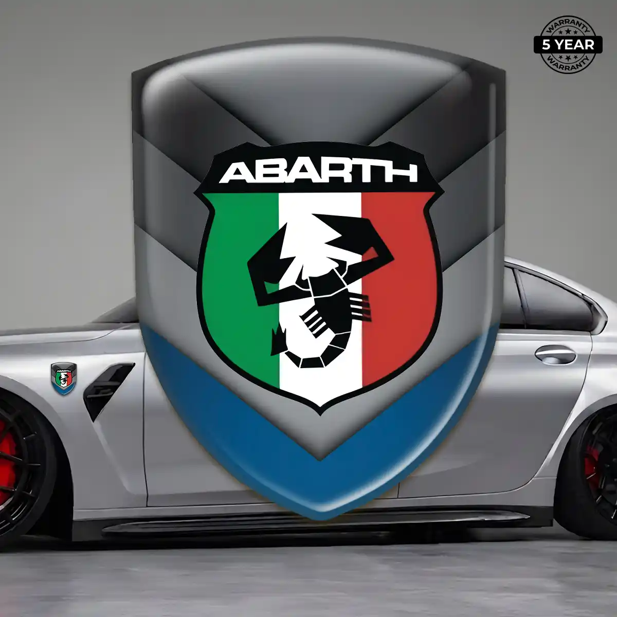 Abarth Automotive Emblem Sticker Deluxe Edition