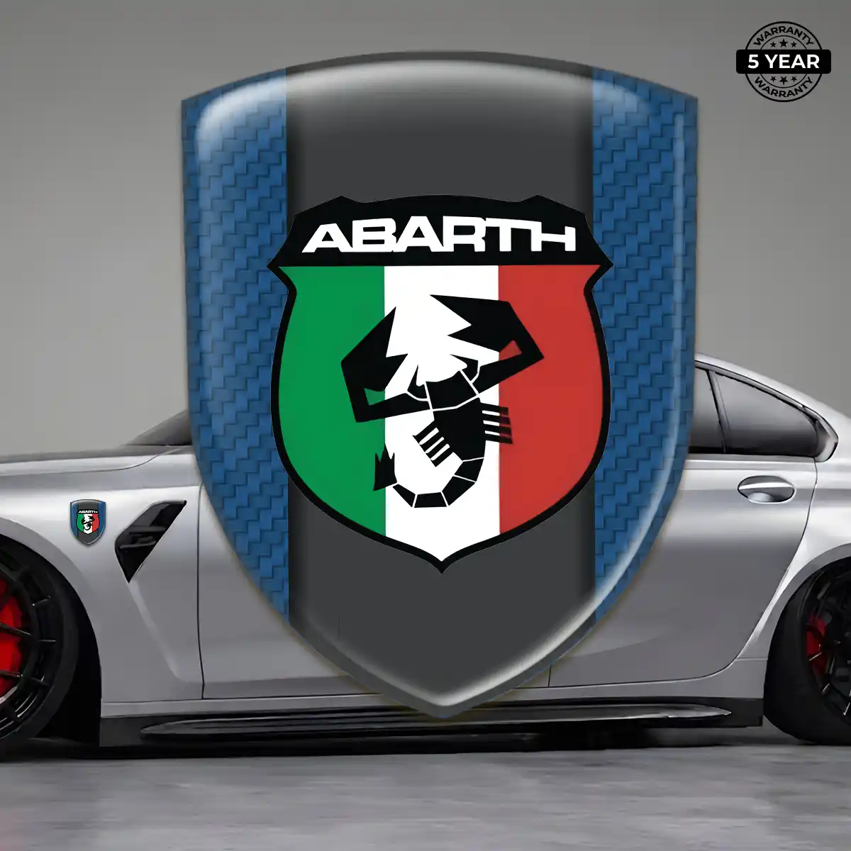 Abarth Automotive Emblem Sticker Interior Luxe