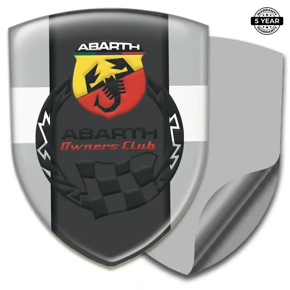 Abarth Automotive Emblem Sticker Opulent Line