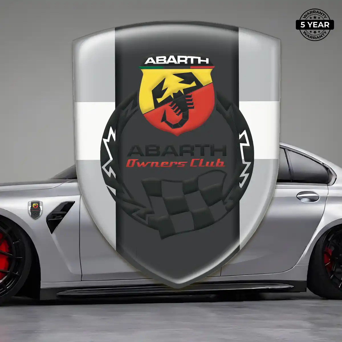 Abarth Automotive Emblem Sticker Opulent Line
