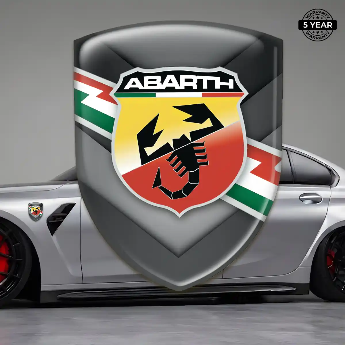 Abarth Automotive Emblem Sticker Performance Style