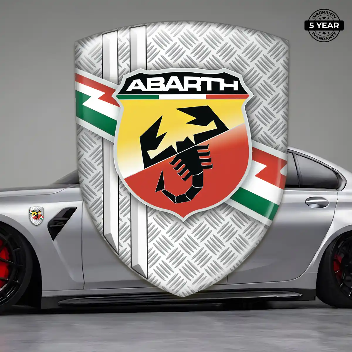 Abarth Automotive Emblem Sticker Prestige Line