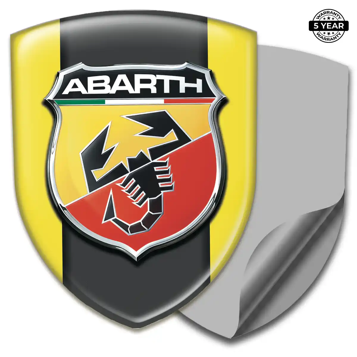 Abarth Automotive Emblem Sticker Refined Design