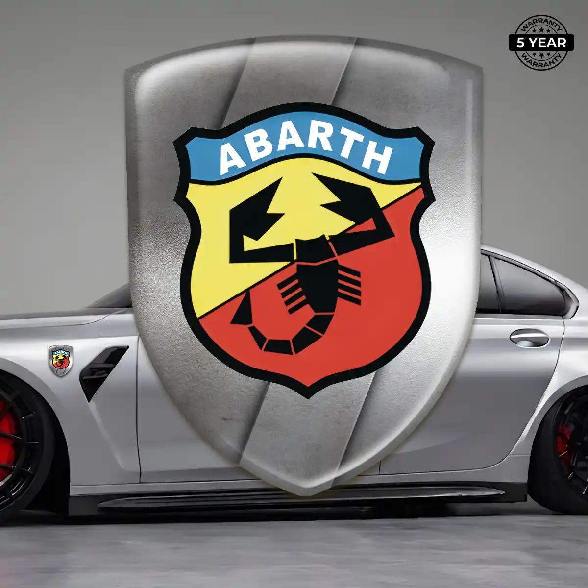 Abarth Automotive Emblem Sticker Resin Elite