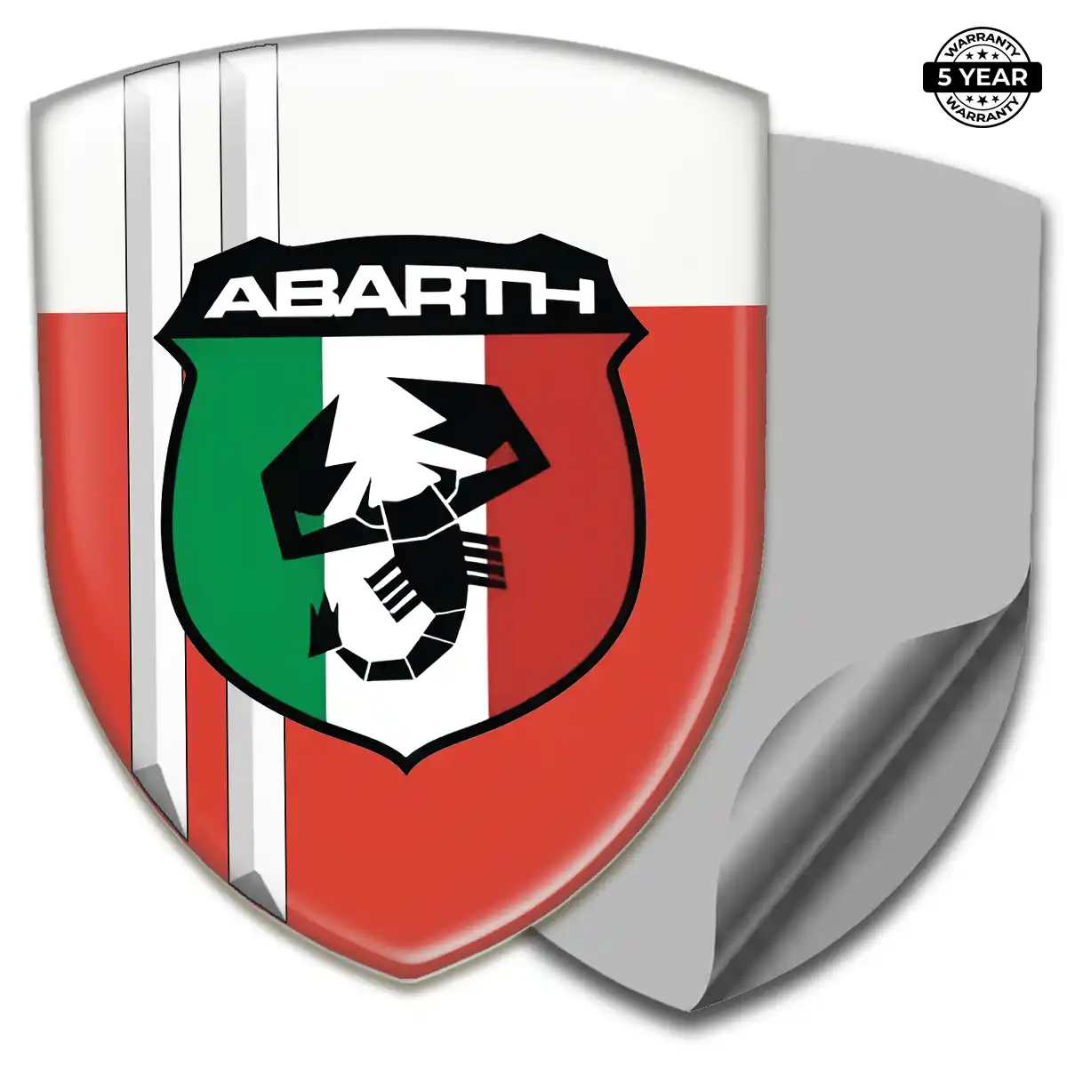 Abarth Automotive Emblem Sticker Resin Luxe